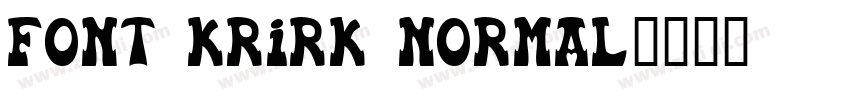 Font Krirk Normal字体转换